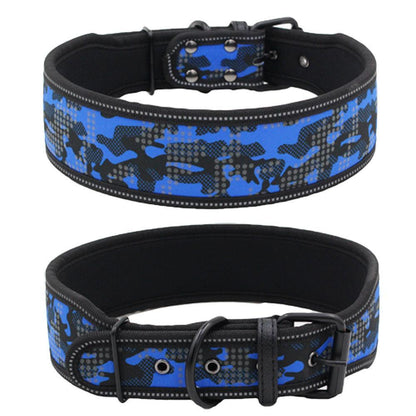 Reflective Camouflage Adventure Dog Collar - Durable Nylon Collar for Outdoor Dogs - Pets Perfect