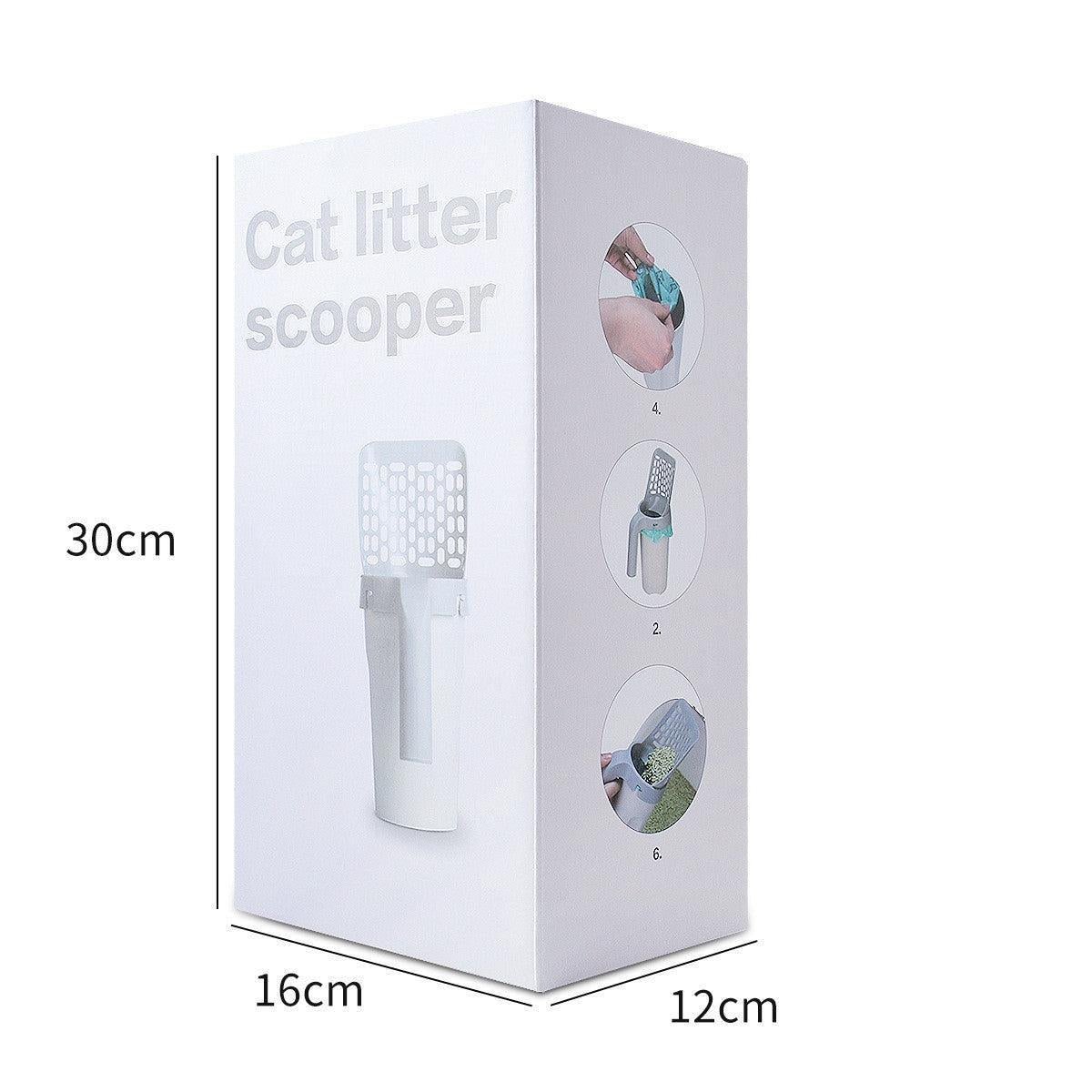 Ultimate Cat Litter Scoop With Built - In Trash Can - The Perfect Cleaning Companion - Pets Perfect