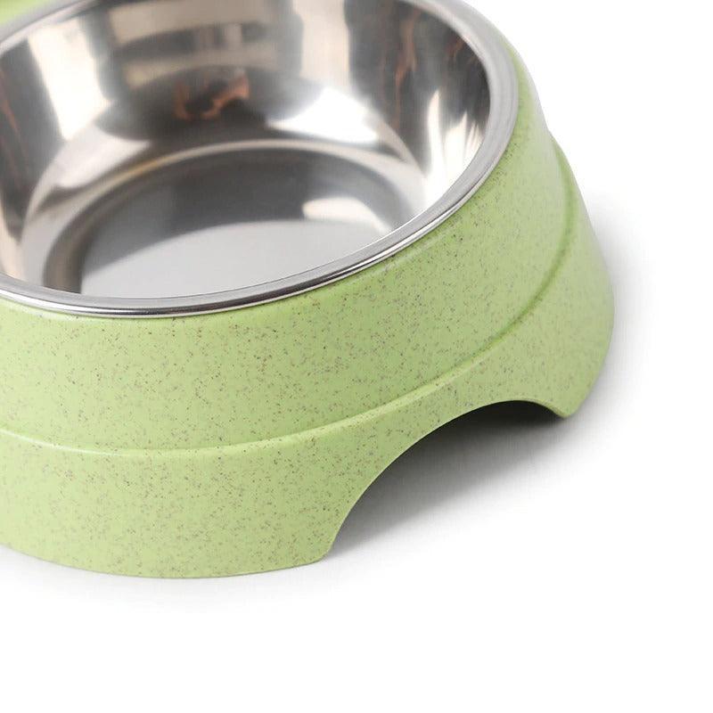 Stylish Stainless Steel Double Pet Feeder - Premium Food And Water Bowls For Cats, Dogs, And Puppies - Pets Perfect