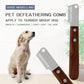 Dog Hair Removal Knife - Wood Handle Pet Grooming Shaving Comb - Pets Perfect