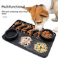 Dog Hugs Cat Silicone Licking Mat - Slow Feeder Pad for Anxiety Relief & Dental Health - Pets Perfect