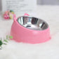 Double Bowl Stainless Steel Pet Feeder - Innovative Overturning Prevention Design - Pets Perfect
