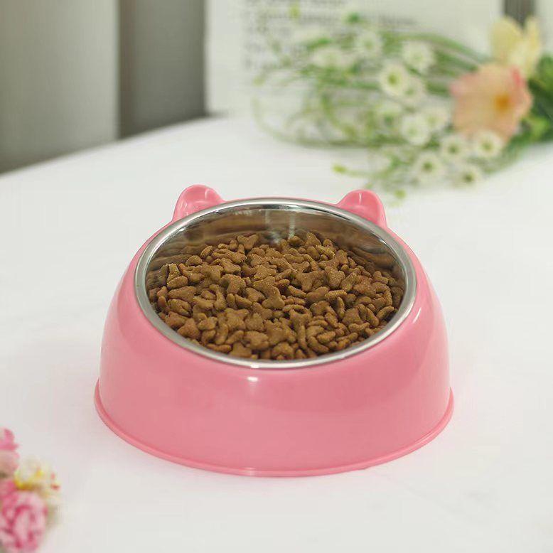 Double Bowl Stainless Steel Pet Feeder - Innovative Overturning Prevention Design - Pets Perfect