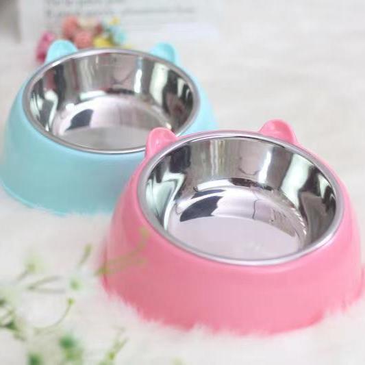 Double Bowl Stainless Steel Pet Feeder - Innovative Overturning Prevention Design - Pets Perfect