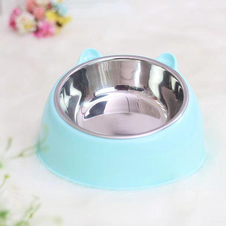 Double Bowl Stainless Steel Pet Feeder - Innovative Overturning Prevention Design - Pets Perfect