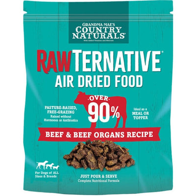 Grandma Mae's Country Naturals RawTernative Air Dried Dry Dog Food Beef & Beef Organs, 3 lb
