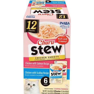 Inaba Churu Stew Variety Pack Chicken 16.8 oz. 12 ct