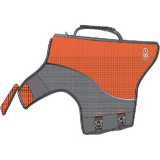 Goo-Eez Dog Life Vest Orange/Grey Small