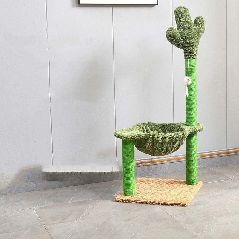 Sleek Sisal Cat Tree With Cozy Hammock - Ultimate Cat Climbing Frame - Pets Perfect
