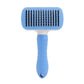 Dog Hugs Cat Self - Cleaning Cat Grooming Comb - Stainless Steel Fine Needle Comb for Cats - Pets Perfect