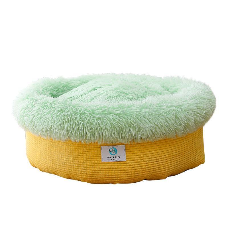 Luxury Plush Winter Nest: Cozy And Stylish Pet Bed For Deep Sleep - Pets Perfect