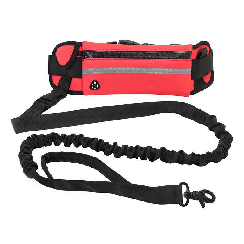 Ultimate Hands - Free Dog Leash Belt With Bungee Leash, Phone Pocket, And Water Bottle Holder - Pets Perfect
