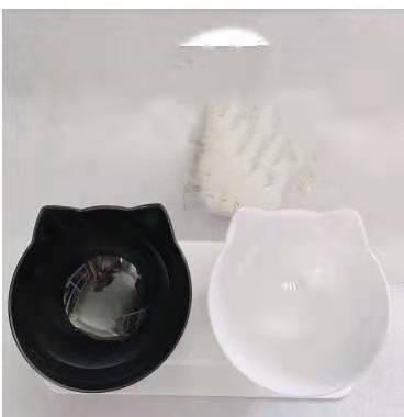 Elevated Non - Slip Double Cat Bowl With 15° Tilted Design - Pets Perfect