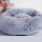 Cozy Haven: Luxurious Round Pet Bed For Winter Comfort - Pets Perfect