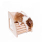Wooden Hamster Adventure Tower - Interactive Multifunctional Toy.