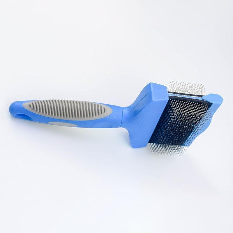 Gentlegroom Pet Self - Cleaning Hair Brush - Double - Sided Soft Comb - Pets Perfect