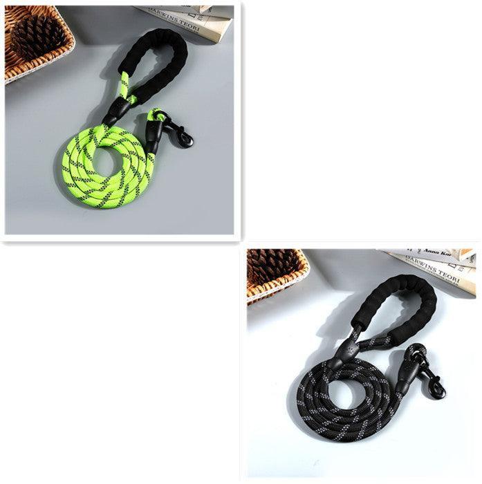 Nightglow Reflective Round Rope Dog Leash - Pets Perfect