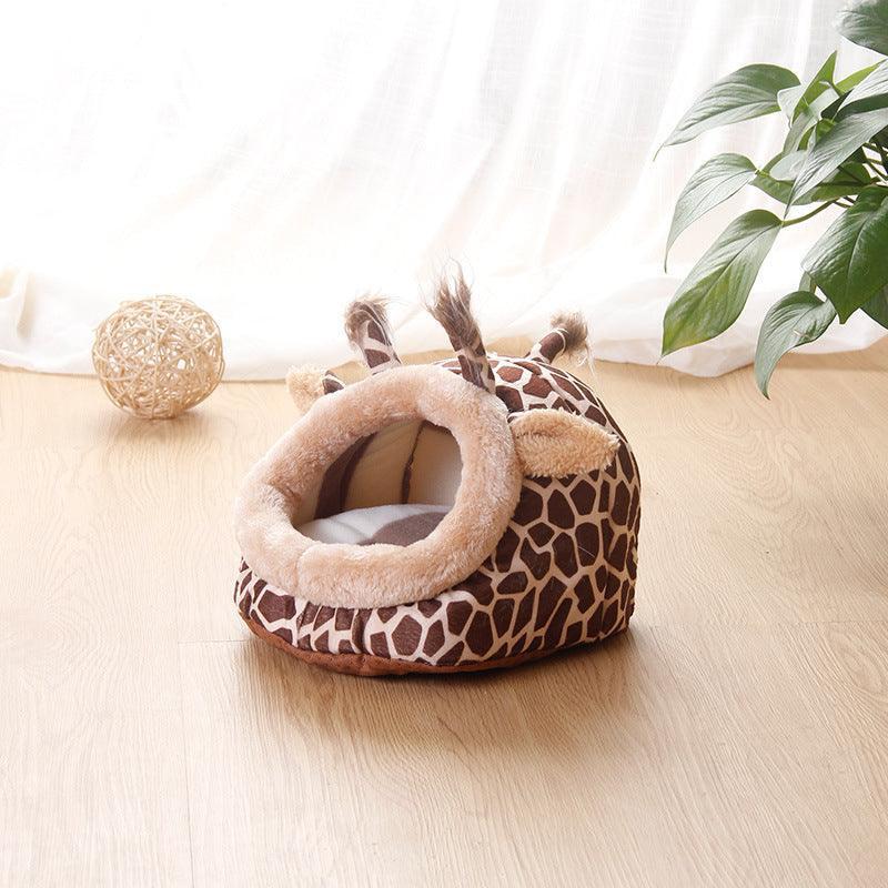 Flannel Pet Nest for Small Animals - Insulated Warm Bed - Pets Perfect