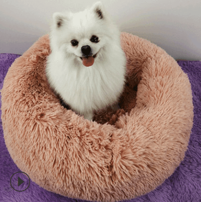 Luxury Retreat Plush Round Pet Bed - The Ultimate Haven For Small Dogs And Cats - Pets Perfect