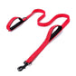 Reflective Nylon Double Thickened Dog Leash - Enhanced Visibility And Durability