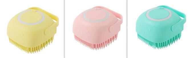Silicone Pet Grooming Bath Brush - Massage Brush for Dogs & Cats - Pets Perfect