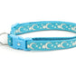 Silver Moons and Stars on Turquoise Cat Collar - Pets Perfect