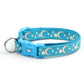Silver Moons and Stars on Turquoise Cat Collar - Pets Perfect