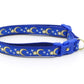 Gold Moons and Stars on Royal Blue Cat Collar - Pets Perfect