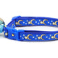 Gold Moons and Stars on Royal Blue Cat Collar - Pets Perfect