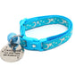 Silver Moons and Stars on Turquoise Cat Collar - Pets Perfect