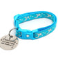 Silver Moons and Stars on Turquoise Cat Collar - Pets Perfect