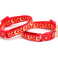Gold Moons and Stars on Bright Red Cat Collar - Pets Perfect