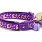 Gold Moons and Stars on Purple Cat Collar - Pets Perfect