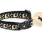 Gold Moons and Stars on Black V2 Cat Collar - Pets Perfect
