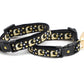 Gold Moons and Stars on Black V2 Cat Collar - Pets Perfect