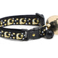 Gold Moons and Stars on Black V2 Cat Collar - Pets Perfect