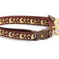 Gold Moons and Stars on Brown Cat Collar - Pets Perfect
