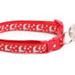 Silver Moons and Stars on Bright Red Cat Collar - Pets Perfect