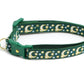 Gold Moons and Stars on Dark Green Cat Collar - Pets Perfect
