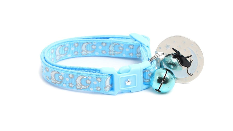 Pugs2Persians Glow-in-the-Dark Cat Collar, Large (10 lbs & up)/Customized Charm, view 4