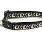 Gold Moons and Stars on Black V2 Cat Collar - Pets Perfect