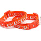 Silver Moons and Stars on Orange Cat Collar - Pets Perfect