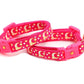Gold Moons and Stars on Hot Pink Cat Collar - Pets Perfect
