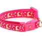 Gold Moons and Stars on Hot Pink Cat Collar - Pets Perfect