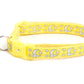 Silver Moons and Stars on Yellow Cat Collar - Pets Perfect