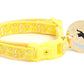 Gold Moons and Stars on Yellow Cat Collar - Pets Perfect