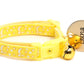 Gold Moons and Stars on Yellow Cat Collar - Pets Perfect