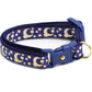 Gold Moons and Stars on Navy Blue Cat Collar - Pets Perfect