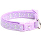Silver Moons and Stars on Pastel Purple Cat Collar - Pets Perfect
