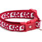 Silver Moons and Stars on Dark Red Cat Collar - Pets Perfect